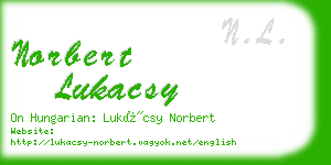 norbert lukacsy business card